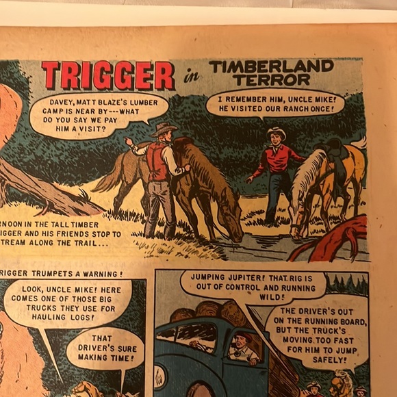 Antique 1954 mint ROY ROGERS TRIGGER COMIC BOOK - Picture 4 of 8